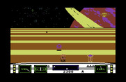 Moonsweeper for Commodore 64 - Crash, I've been hit!