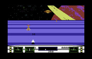Moonsweeper for Commodore 64 - On a planet surface...