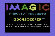 Moonsweeper for Commodore 64 - Title screen.