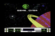 Moonsweeper for Commodore 64 - Game over.