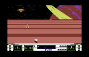Moonsweeper for Commodore 64 - You can shoot opponents, or simply dodge them...