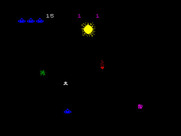 Moonsweeper for ZX Spectrum - Game start.
