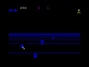 Moonsweeper for ZX Spectrum - Blasting opponents...