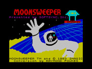 Moonsweeper for ZX Spectrum - Title screen.