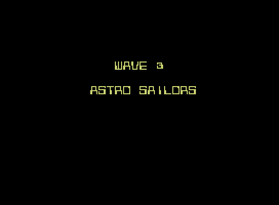 Nova Blast ColecoVision Screenshot: Wave 3 start.