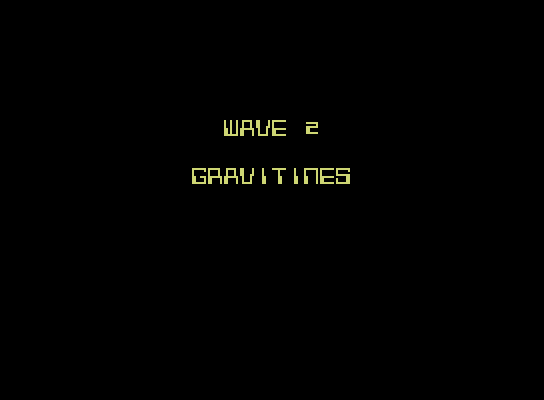 Nova Blast ColecoVision Screenshot: Wave 2 start.