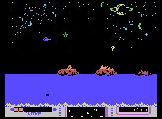 Nova Blast ColecoVision Screenshot: Firing at opponents...