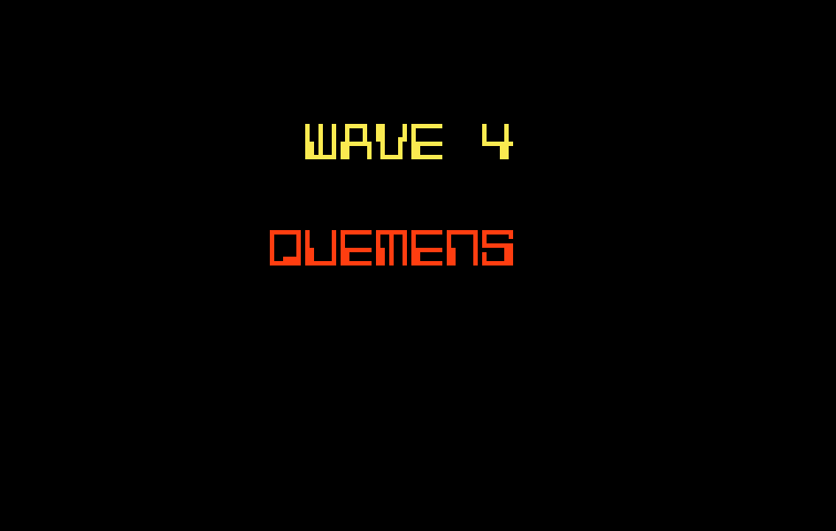 Nova Blast Intellivision Screenshot: Wave 4 start.