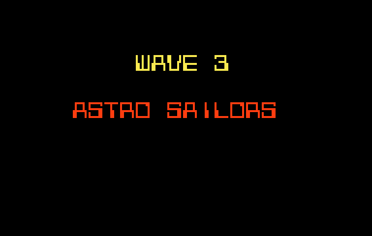 Nova Blast Intellivision Screenshot: Wave 3 start.