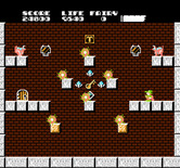 Solomon's Key for NES / Famicom - That key will be tricky to get...