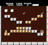 Solomon's Key for NES / Famicom - Second room start.