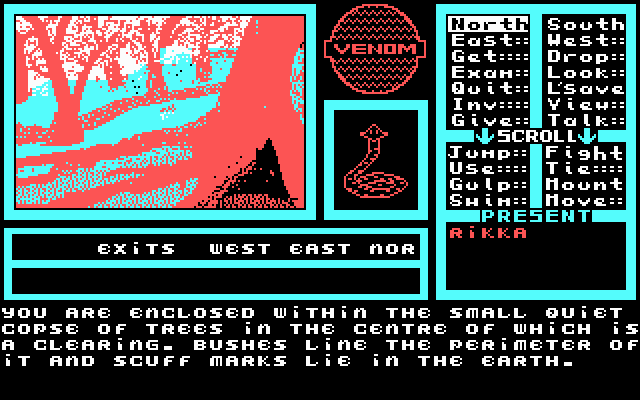 Venom IBM PC/Compatibles Screenshot: In the forest.