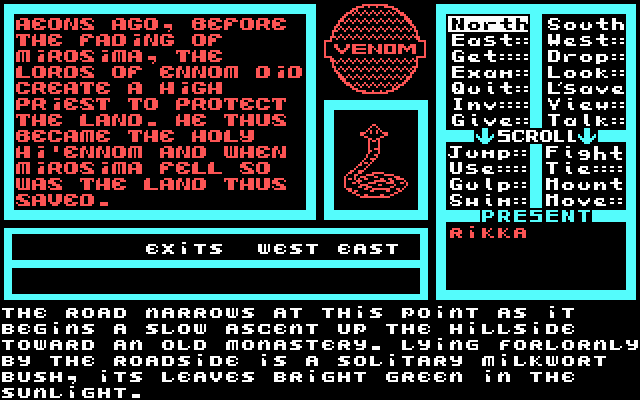 Venom IBM PC/Compatibles Screenshot: Exploring a bit...