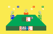 Royal Dealer for Intellivision - Beginning a game of crazy eights.