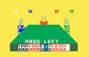 Royal Dealer for Intellivision - Beginning a game of hearts.