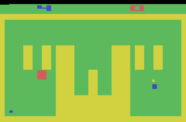 Miniature Golf Atari 2600 Screenshot: Game start.