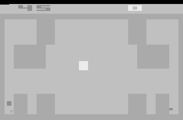 Miniature Golf Atari 2600 Screenshot: Oops, I'm stuck in the corner here...