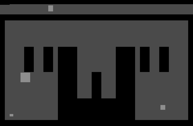 Miniature Golf Atari 2600 Screenshot: Starting screen.