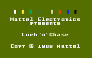 Lock 'n' Chase for Intellivision - Title screen.