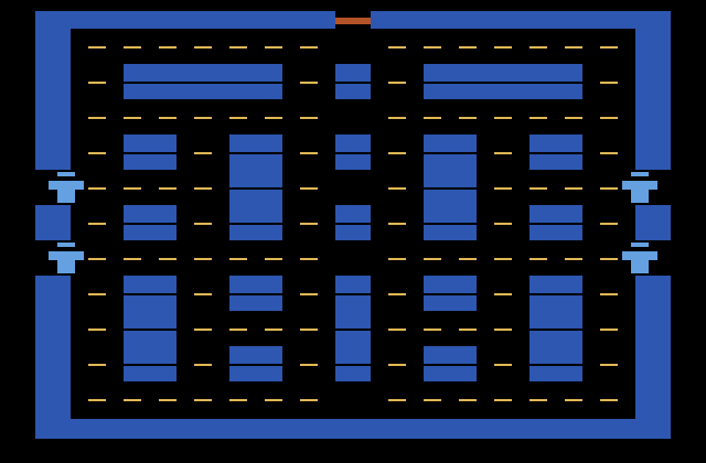 Lock 'n' Chase Atari 2600 Screenshot: Starting screen.