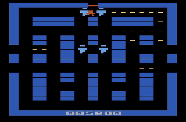 Lock 'n' Chase Atari 2600 Screenshot: Game over.