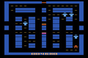 Lock 'n' Chase for Atari 2600 - The colored blocks in the middle of the screen are treasures that only appear for a short time.