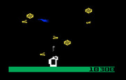 Buzz Bombers for Intellivision - Bees are starting to get close to the ground...