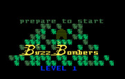Buzz Bombers for Intellivision - Prepare to start level 1.