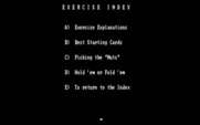 Championship Poker for IBM PC/Compatibles - The exercise index.