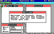 Speller Bee for IBM PC/Compatibles - Welcome to word search...