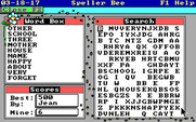 Speller Bee for IBM PC/Compatibles - Can you find hidden words in this mess?
