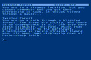 Sorcerer for Atari 8-bit - Starting screen.