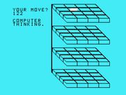 Oldies But Goodies - Games II for TI-99/4A - 3-D Tic Tac Toe: I made a move, now the computer is thinking...