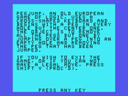 Oldies But Goodies - Games II for TI-99/4A - Peg Jump: game instructions.