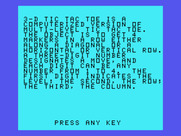 Oldies But Goodies - Games II for TI-99/4A - 3-D Tic Tac Toe game instructions.