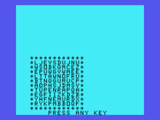 Oldies But Goodies - Games II for TI-99/4A - Word Safari: here's the puzzle that is generated.