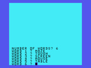 Oldies But Goodies - Games II for TI-99/4A - Word Safari: Enter some words for the generated puzzle...