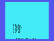 Oldies But Goodies - Games II for TI-99/4A - Word Safari: In case you forgot what words you need to find...