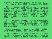 Golden Voyage, The for TI-99/4A - Welcome to Adventure!