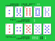 Draw Poker for TI-99/4A - Call...and the computer wins!