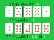 Draw Poker for TI-99/4A - The computer won this round!