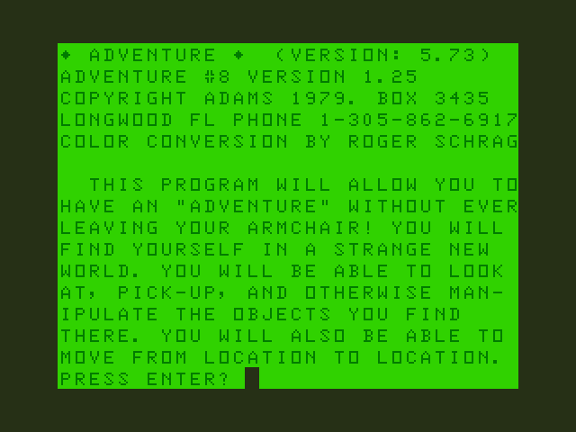 Pyramid of Doom Dragon 32/64 Screenshot: Starting screen.