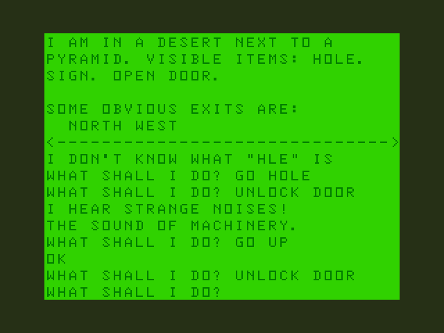 Pyramid of Doom Dragon 32/64 Screenshot: There will be lots of doors to unlock...