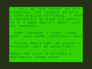 Pyramid of Doom for Dragon 32/64 - Restore a previous game?