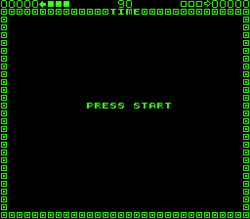 Hustle Arcade Screenshot: Coin inserted, press start to begin...
