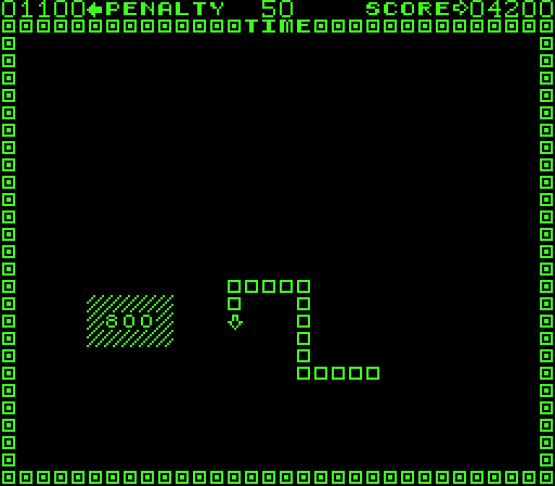 Hustle Arcade Screenshot: Collect this box for 800 points.