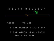 Night Mission for TI-99/4A - Play with a joystick or the keyboard?