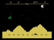 Night Mission for TI-99/4A - You can fly left or right...your helicopter wraps around when the end of the screen is reached.