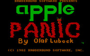Apple Panic for IBM PC/Compatibles - Title screen.