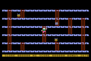 Apple Panic for Atari 8-bit - Climbing a ladder...
